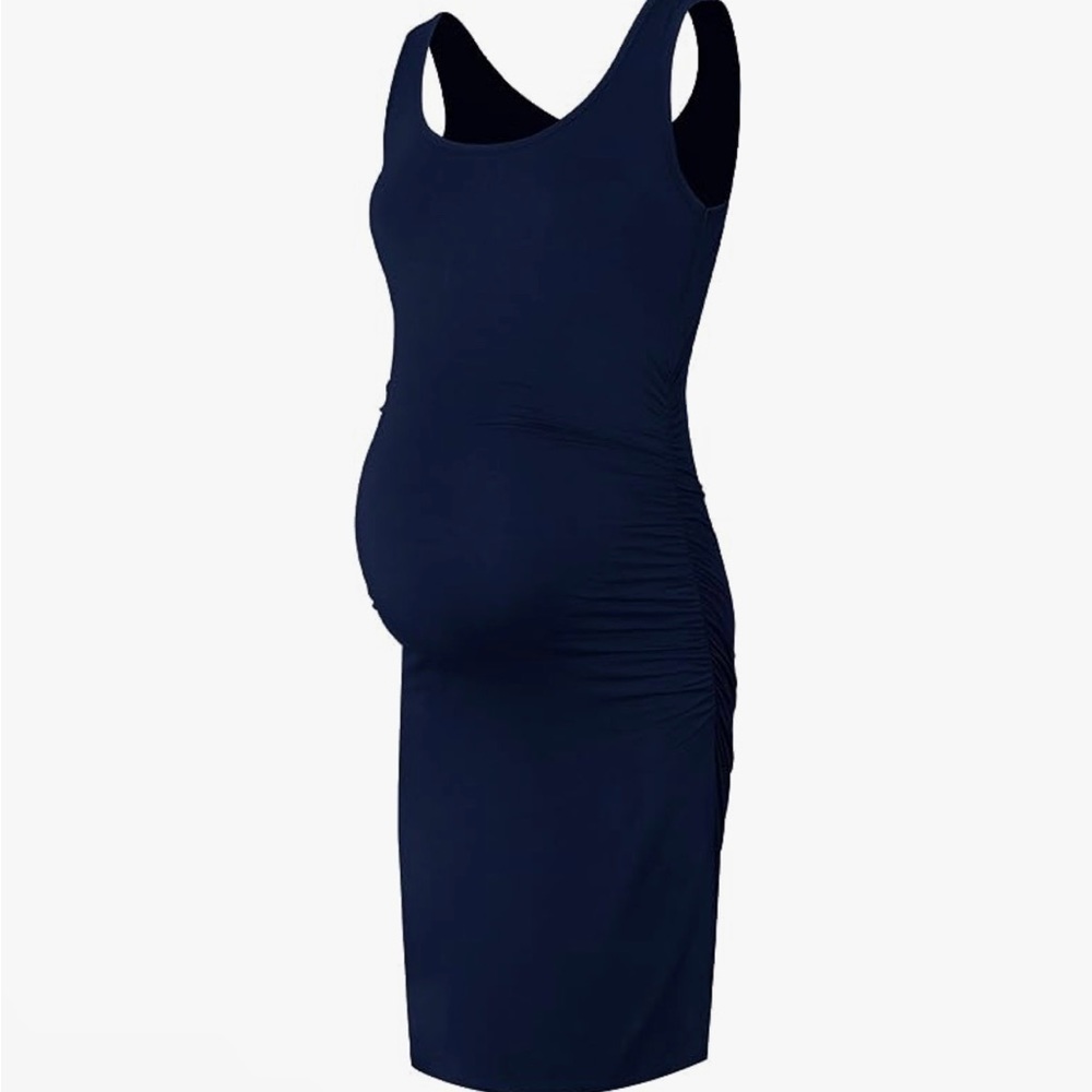 Navy Maternity Tank Dress